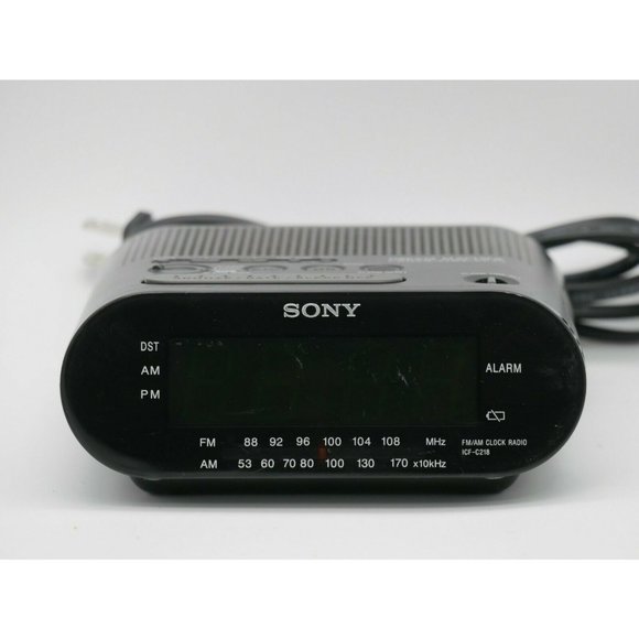 Sony Dream Machine ICF-C218 Auto Time Set Dual Alarm AM/FM Clock Radio Works - Picture 2 of 7